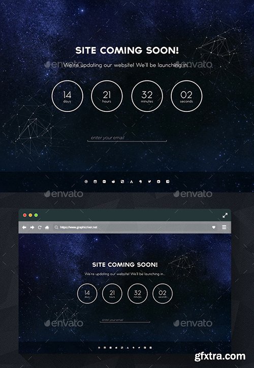 GraphicRiver - Creative Galaxy Coming Soon PSD Template 10132875