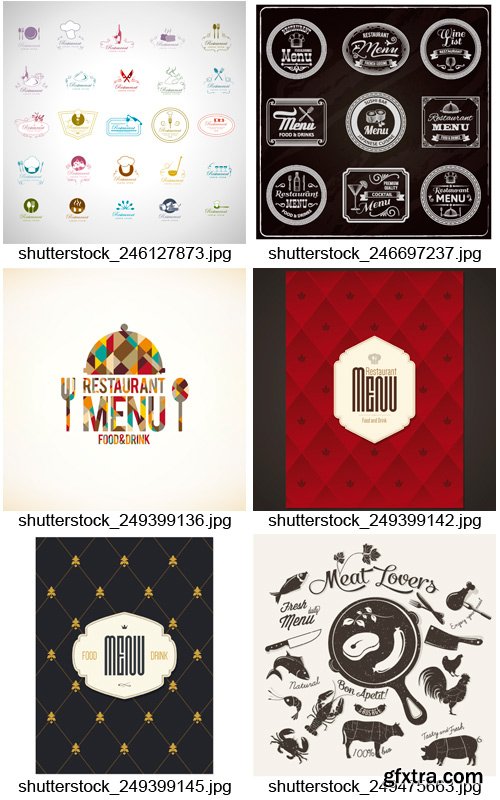 Amazing SS - Menu for Restaurant 5, 25xEPS