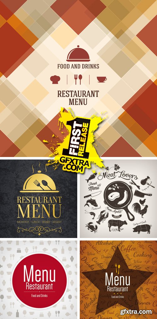 Amazing SS - Menu for Restaurant 5, 25xEPS