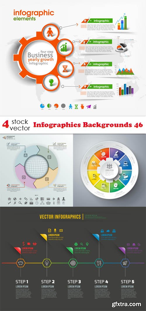 Vectors - Infographics Backgrounds 46