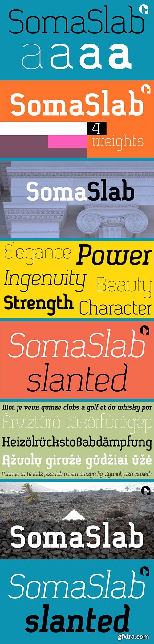 SomaSlab - 8 Fonts $99