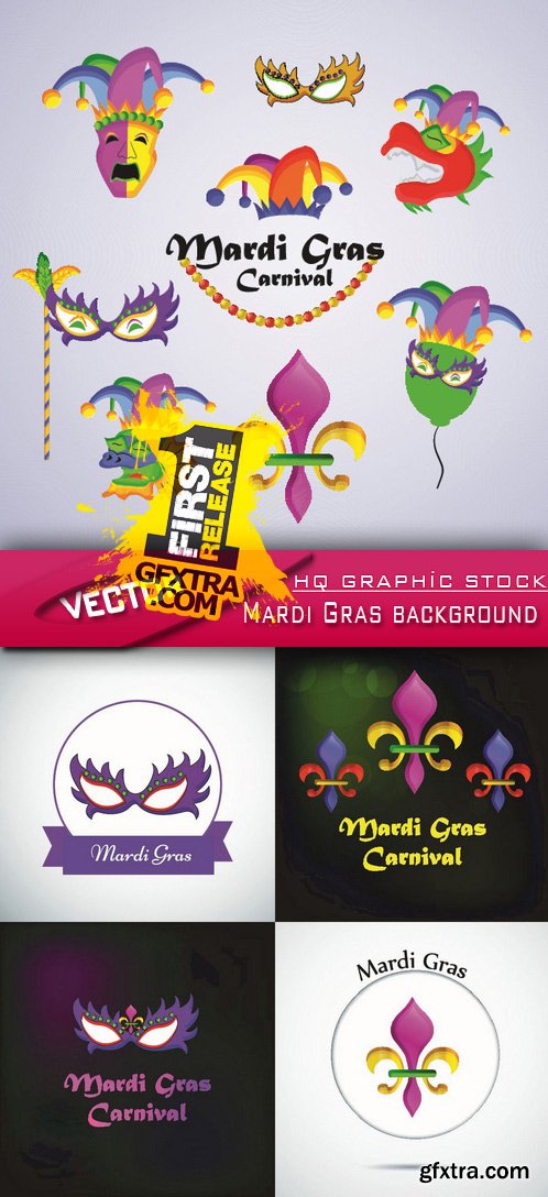 Stock Vector - Mardi Gras background