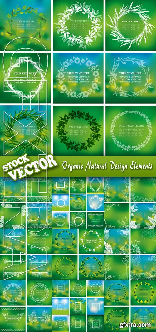 Stock Vector - Organic Natural Design Elements