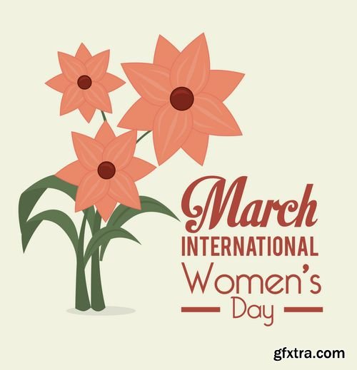 Vector - Womens Day Card Design