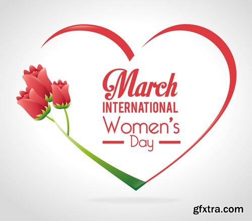 Vector - Womens Day Card Design