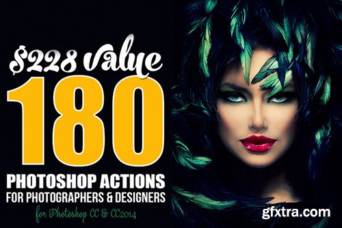 CM 180 Premium Photoshop Actions Bundle 186213