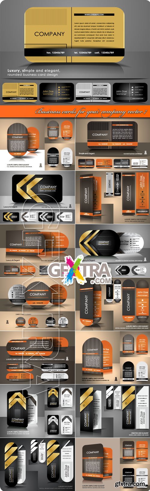 Business cards for your company vector 7