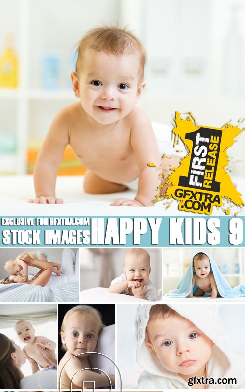 Stock Photos - Happy kids 9, 25xJPG