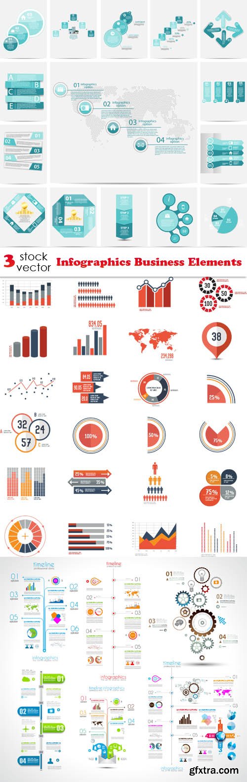 Vectors - Infographics Business Elements