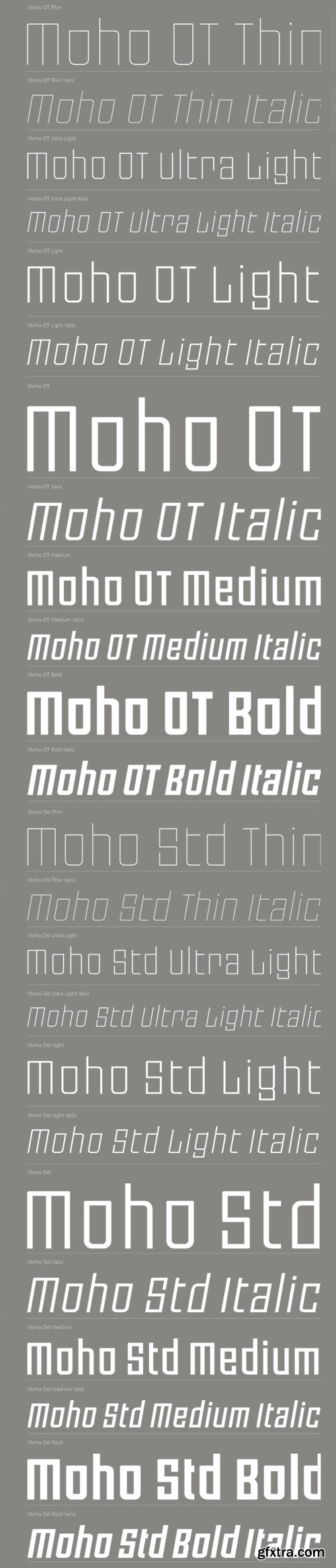 Moho Family - 24 Fonts $319