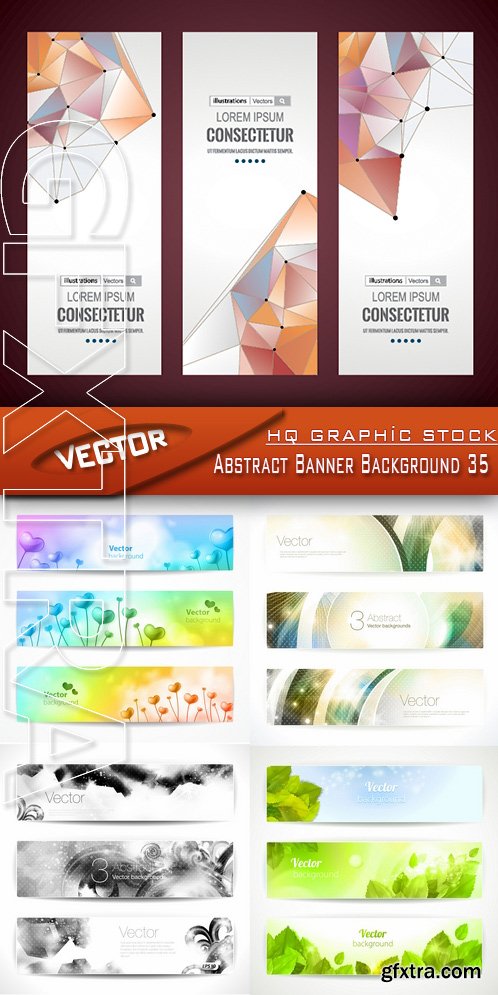 Stock Vector - Abstract Banner Background 35