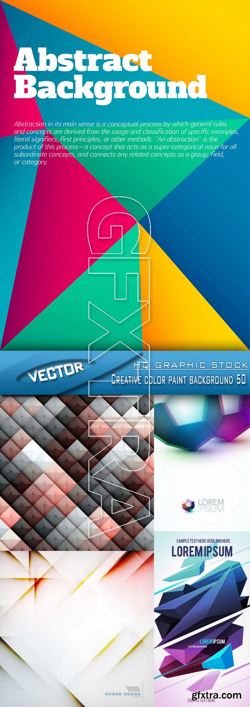 Stock Vector - Creative color paint background 50