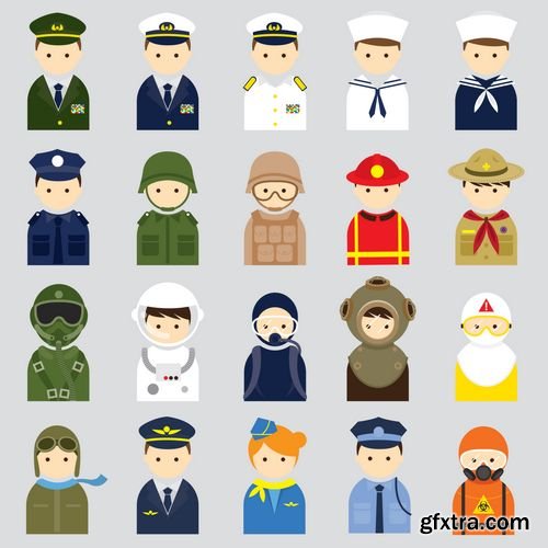 Vector - Various People Symbol Icons