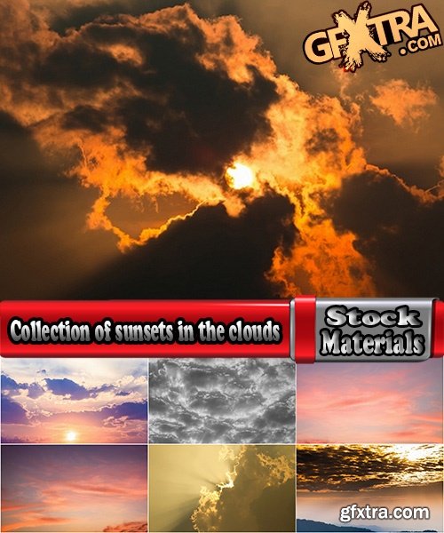 Collection of sunsets in the clouds 25 HQ Jpeg