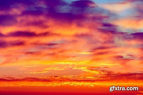 Collection of sunsets in the clouds 25 HQ Jpeg