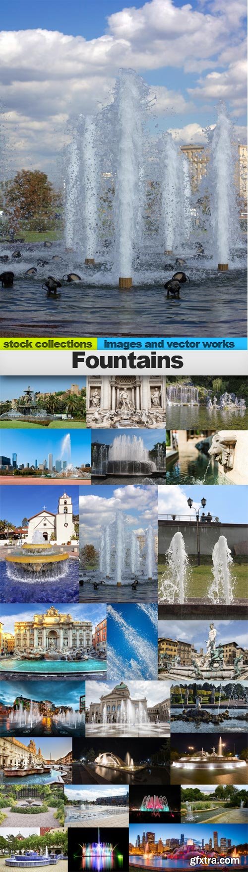 Fountains, 25 x UHQ JPEG