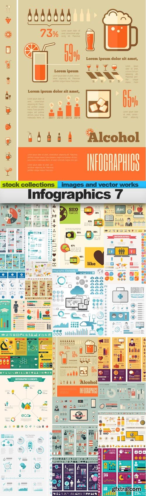 Infographics 7, 25 x EPS