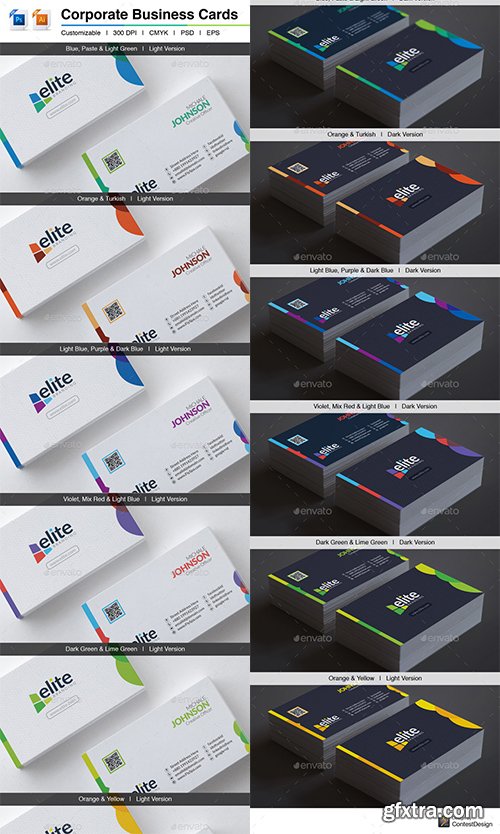 GraphicRiver - Elite | Corporate Business Cards 10094825