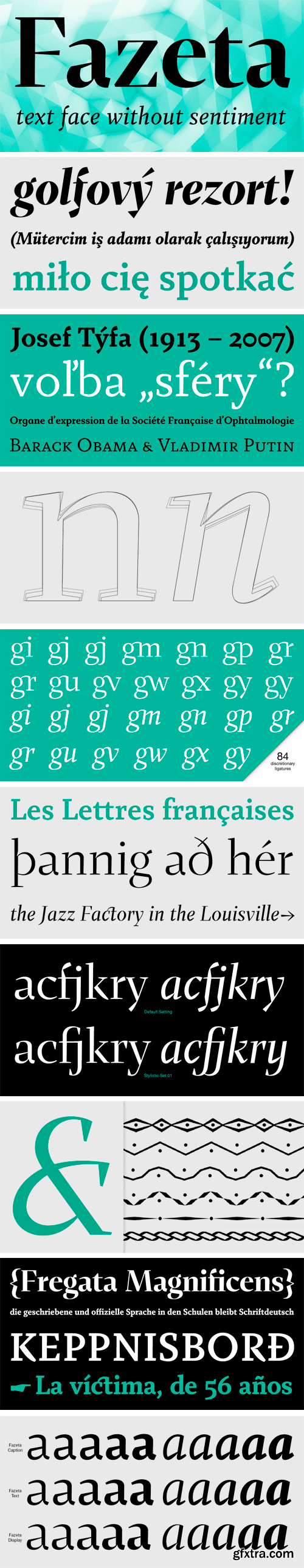 Fazeta Font Family $334