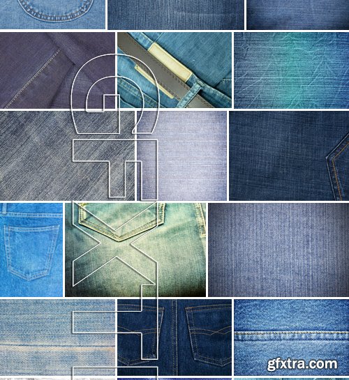 Stock Photos - Jeans texture 3, 25xJPG