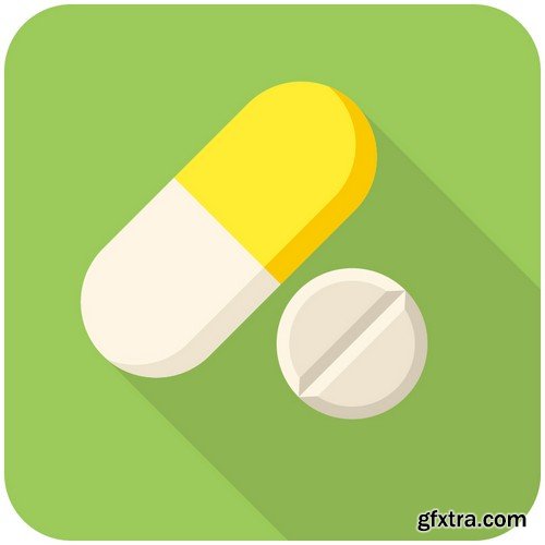 Stock Vectors - Pills 4, 25xEPS