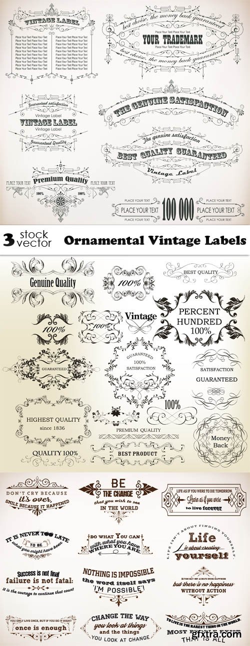 Vectors - Ornamental Vintage Labels