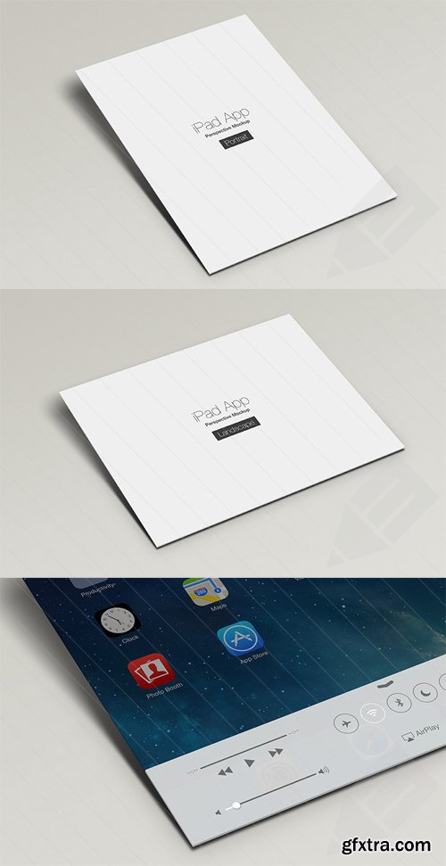 iPad App Perspective Mockup