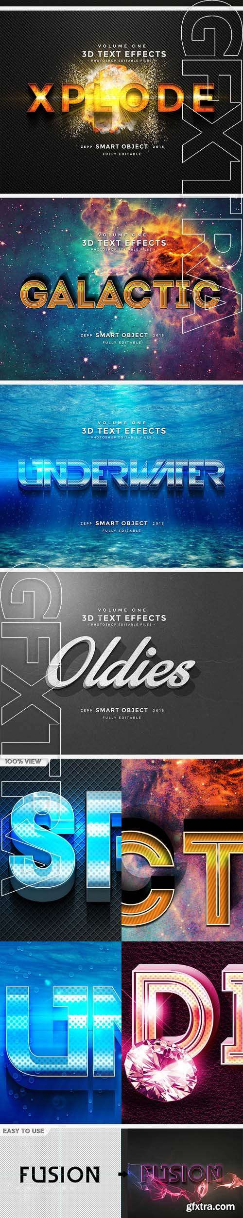 3D Text Effects Vol.1 - GraphicRiver 10156254