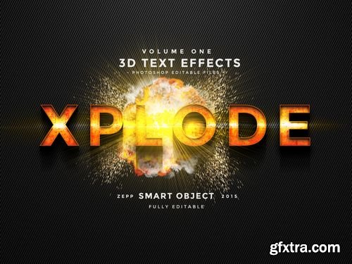 3D Text Effects Vol.1 - GraphicRiver 10156254