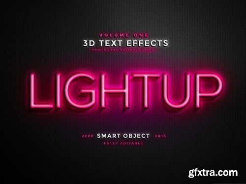 3D Text Effects Vol.1 - GraphicRiver 10156254