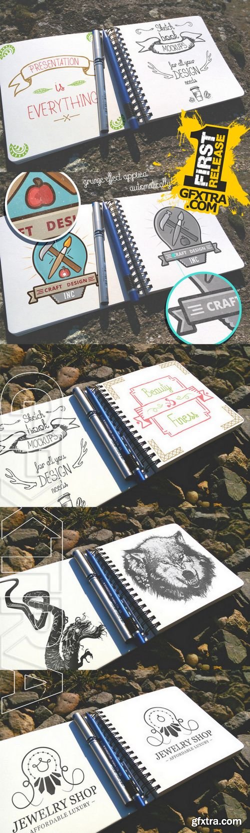 Outdoor Sketchbook Mock-up