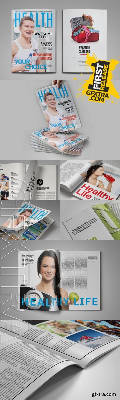 Health Magazine Template - CM 191671