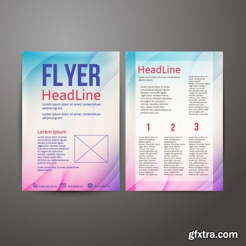 Stock Vectors - Business Flyer Template 5, 25xEPS