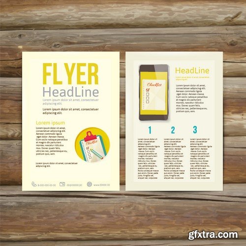 Stock Vectors - Business Flyer Template 5, 25xEPS