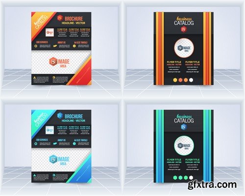 Stock Vectors - Business Flyer Template 5, 25xEPS