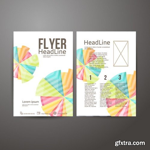 Stock Vectors - Business Flyer Template 5, 25xEPS