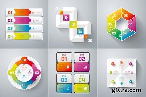 Stock Vector - Abstract 3D Digital Illustration Infographics, 25EPS