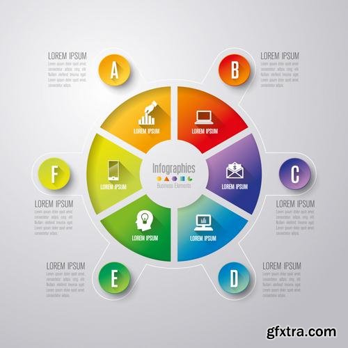 Stock Vector - Abstract 3D Digital Illustration Infographics, 25EPS