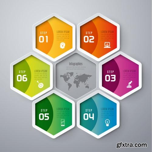 Stock Vector - Abstract 3D Digital Illustration Infographics, 25EPS