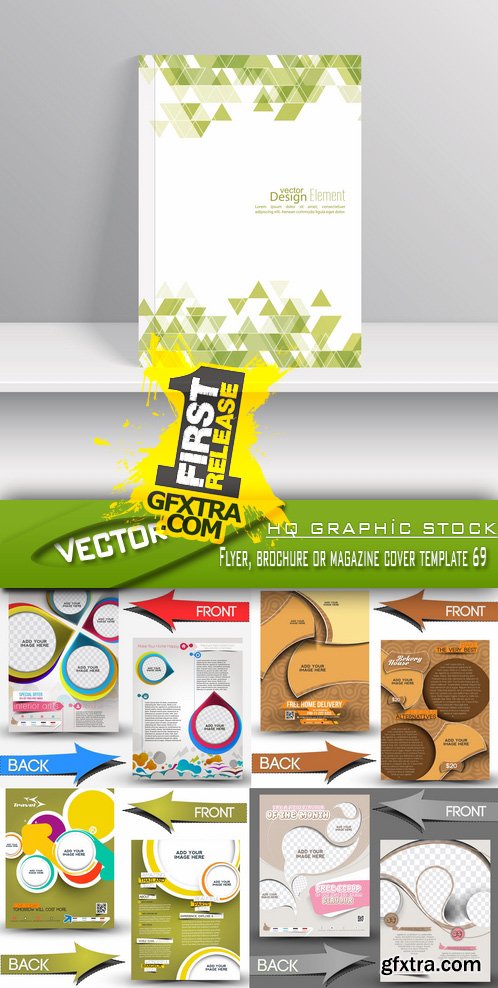 Stock Vector - Flyer, brochure or magazine cover template 69