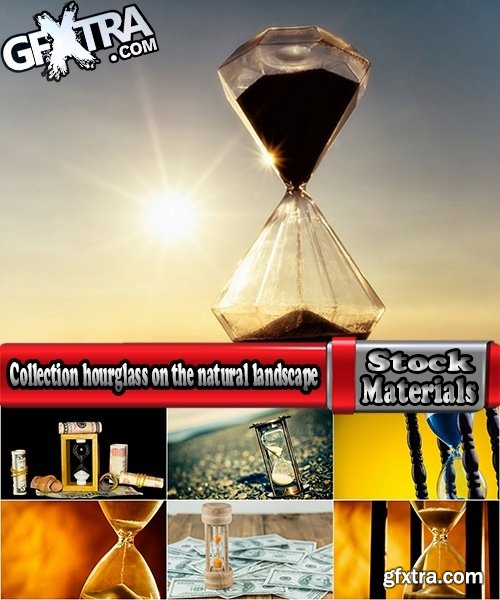 Collection hourglass on the natural landscape 25 HQ Jpeg