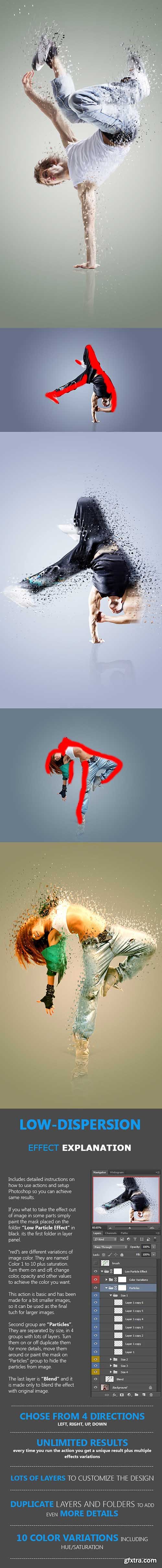 GraphicRiver Low Dispersion Photoshop Action 10433946