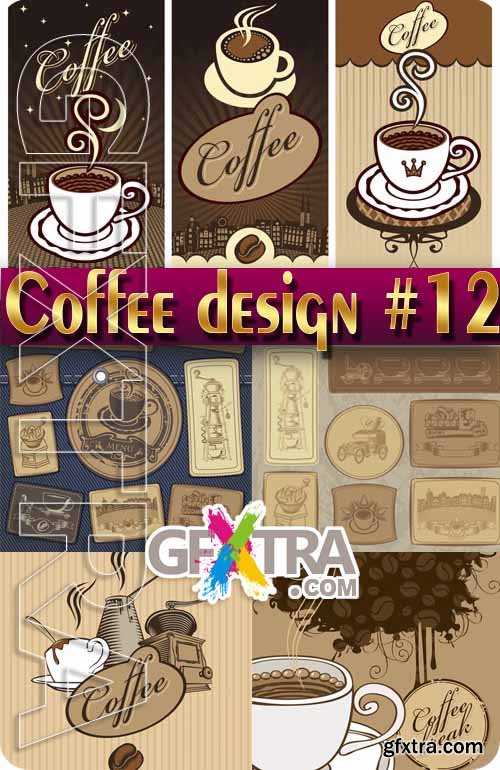 Coffee Designs #12 - Stock Vector