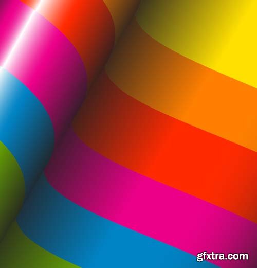 3D Colorful Backgrounds - 25x EPS