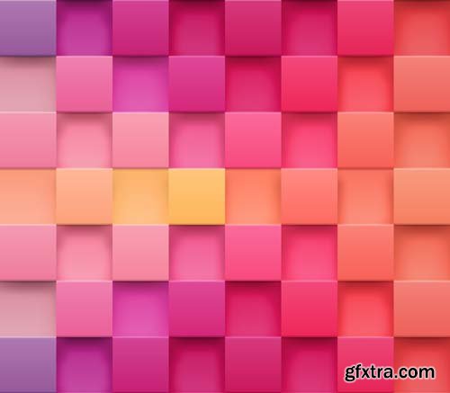 3D Colorful Backgrounds - 25x EPS