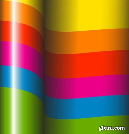 3D Colorful Backgrounds - 25x EPS