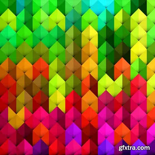 3D Colorful Backgrounds - 25x EPS