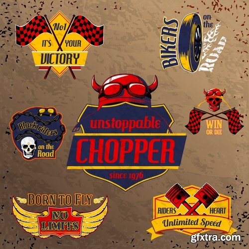 American Chopper Logos - 25x EPS