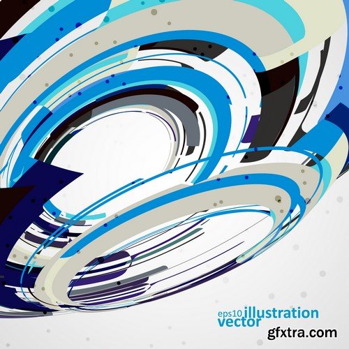 Futuristic Vector Backgrounds - 25x EPS