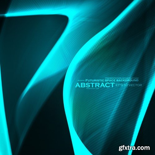 Futuristic Vector Backgrounds - 25x EPS